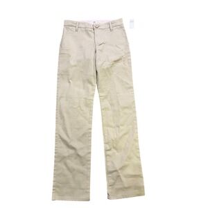 GAP Khaki Uniform Pants Girls Size 10 Slim Flat Front Chino School Trousers NEW‎